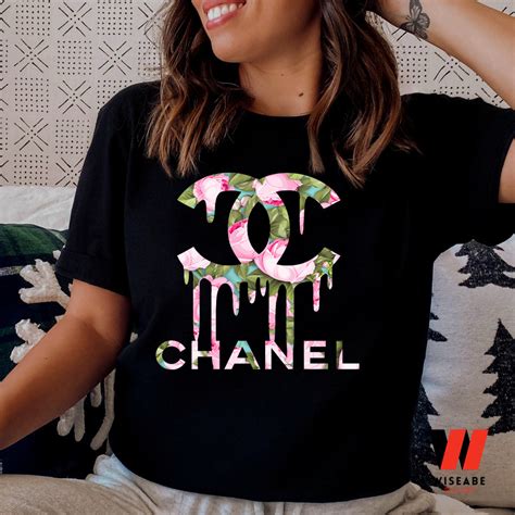 cheap chanel logo shirts|embellished chanel t shirt.